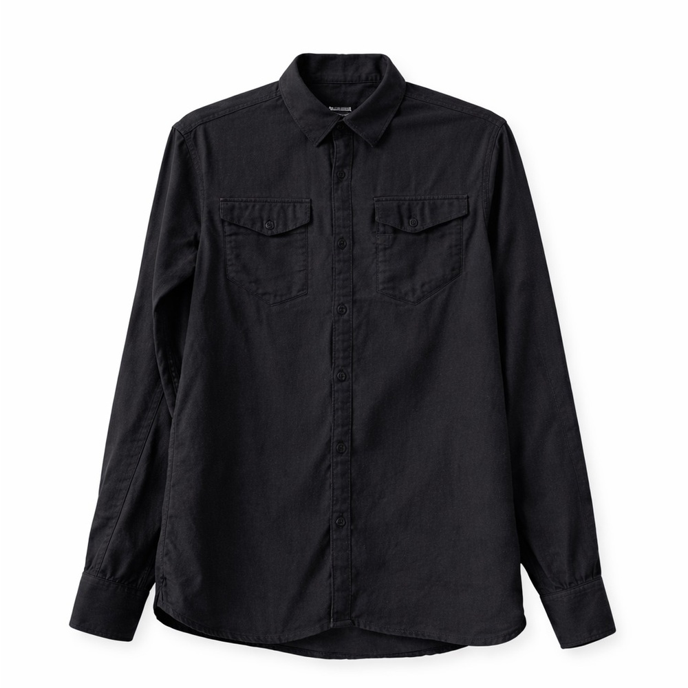 G-Star RAW Tacoma Black Slim Fit Cotton Button Up Shirt Men’s Medium
